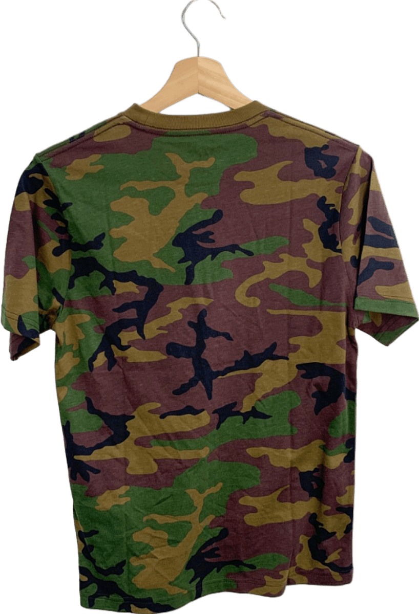 Vans Camouflage 'Off The Wall' Boys T-Shirt Medium - Reliked