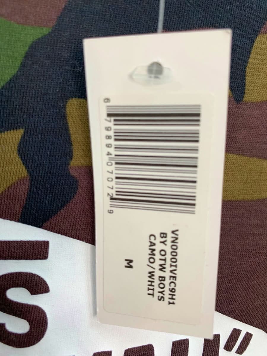 Vans Camouflage 'Off The Wall' Boys T-Shirt Medium - Reliked