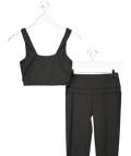 Varley Black 2 - piece Sports Crop Top And Leggings Set UK M - Reliked
