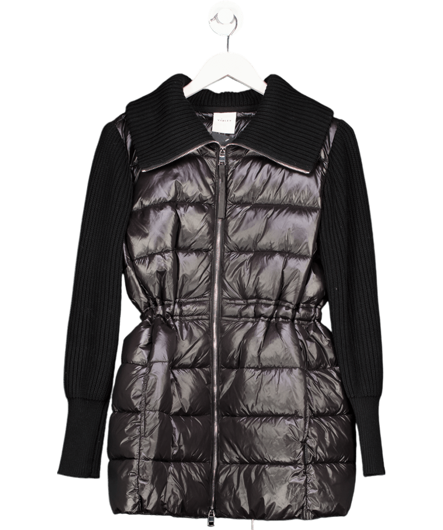 Varley Black Arlen Zip - through Jacket UK S - Reliked