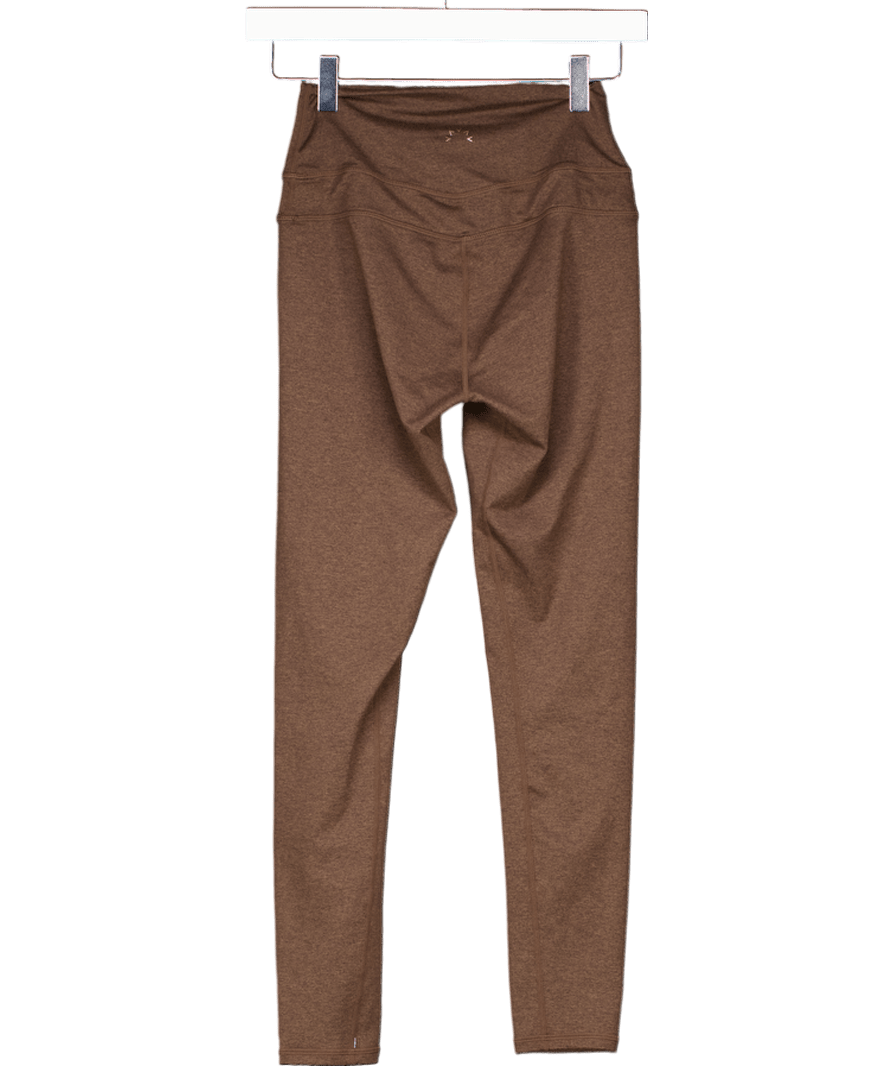 Varley Brown High - rise Stretch - woven Leggings UK S - Reliked