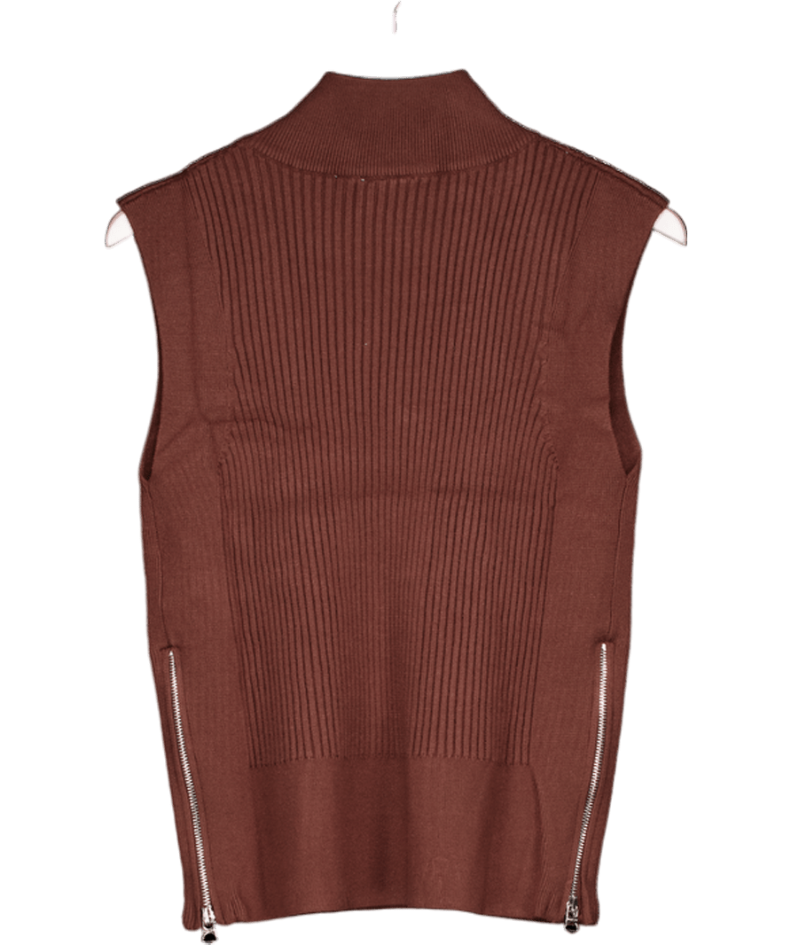 Varley Brown Lois High - neck Tank UK M - Reliked