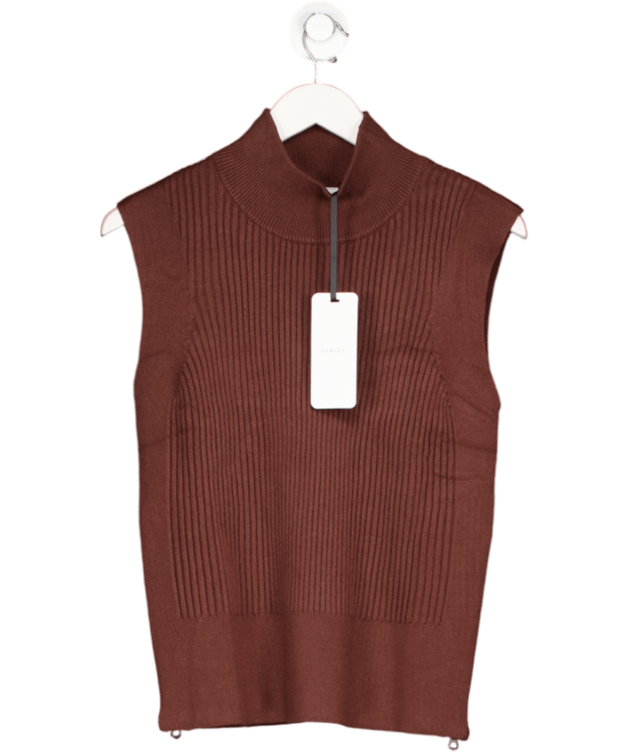 Varley Brown Lois High - neck Tank UK M - Reliked