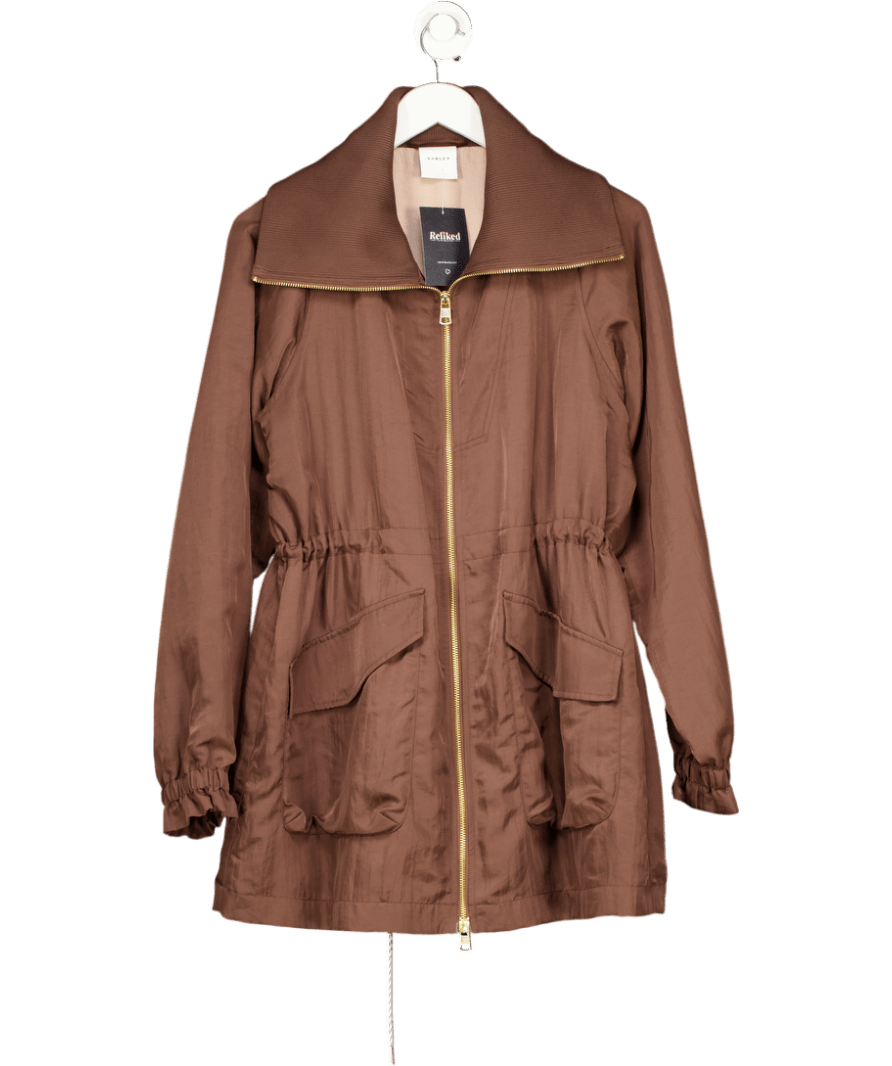 Varley Brown Shimmer Twill Alison Jacket UK M - Reliked