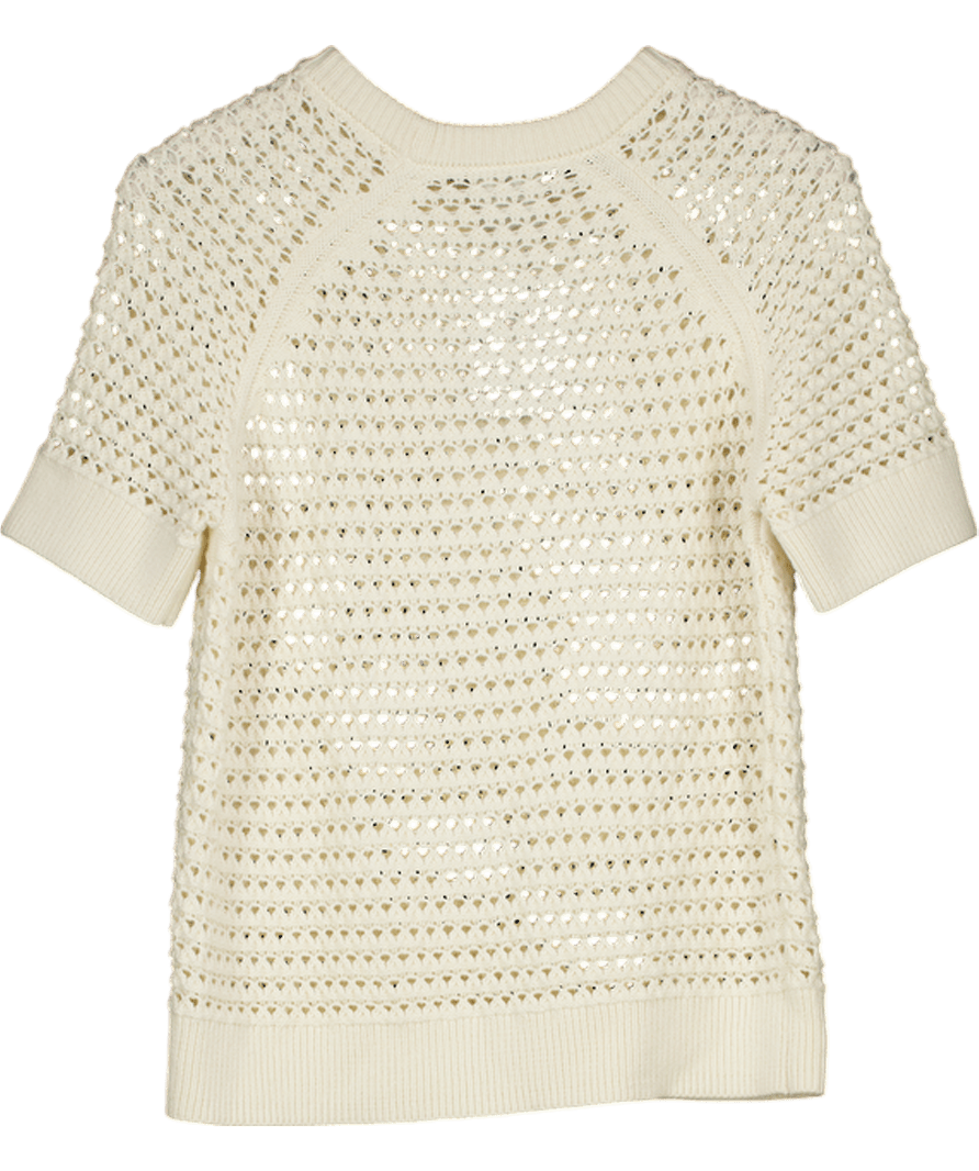 Varley Cream Alva Knit Sweater UK M - Reliked
