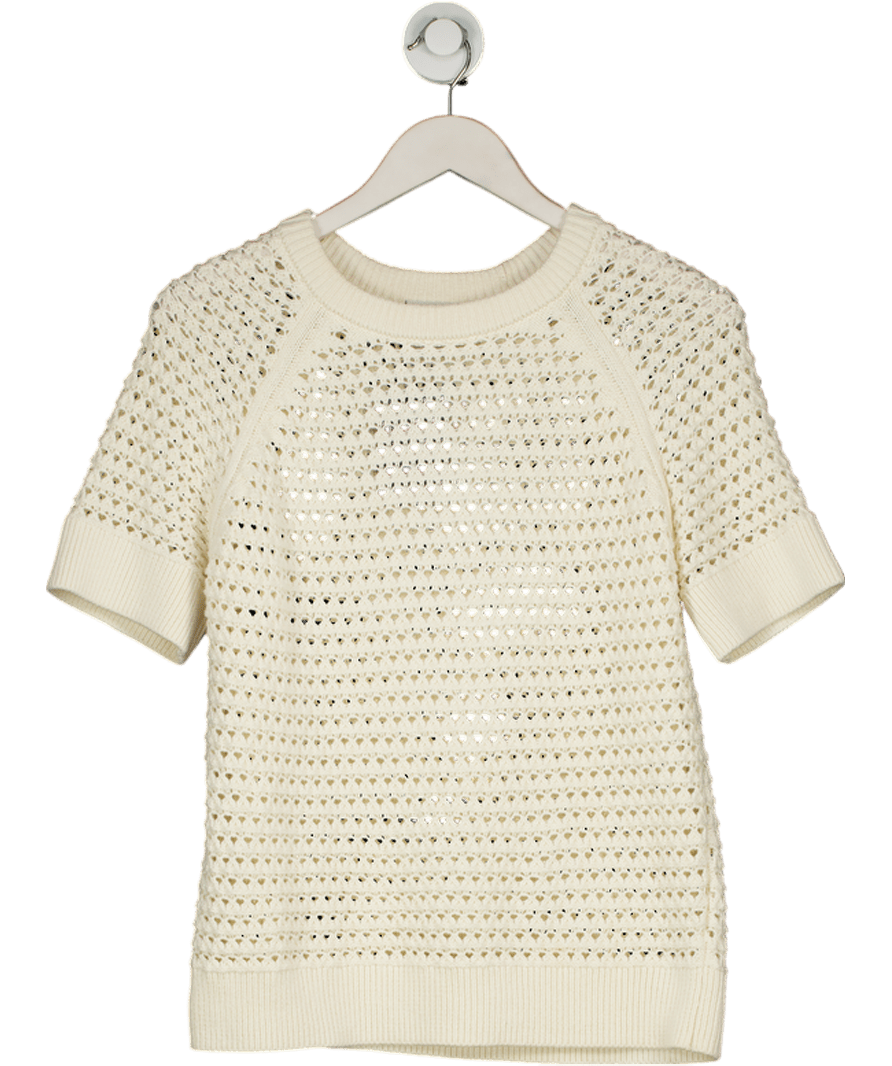 Varley Cream Alva Knit Sweater UK M - Reliked