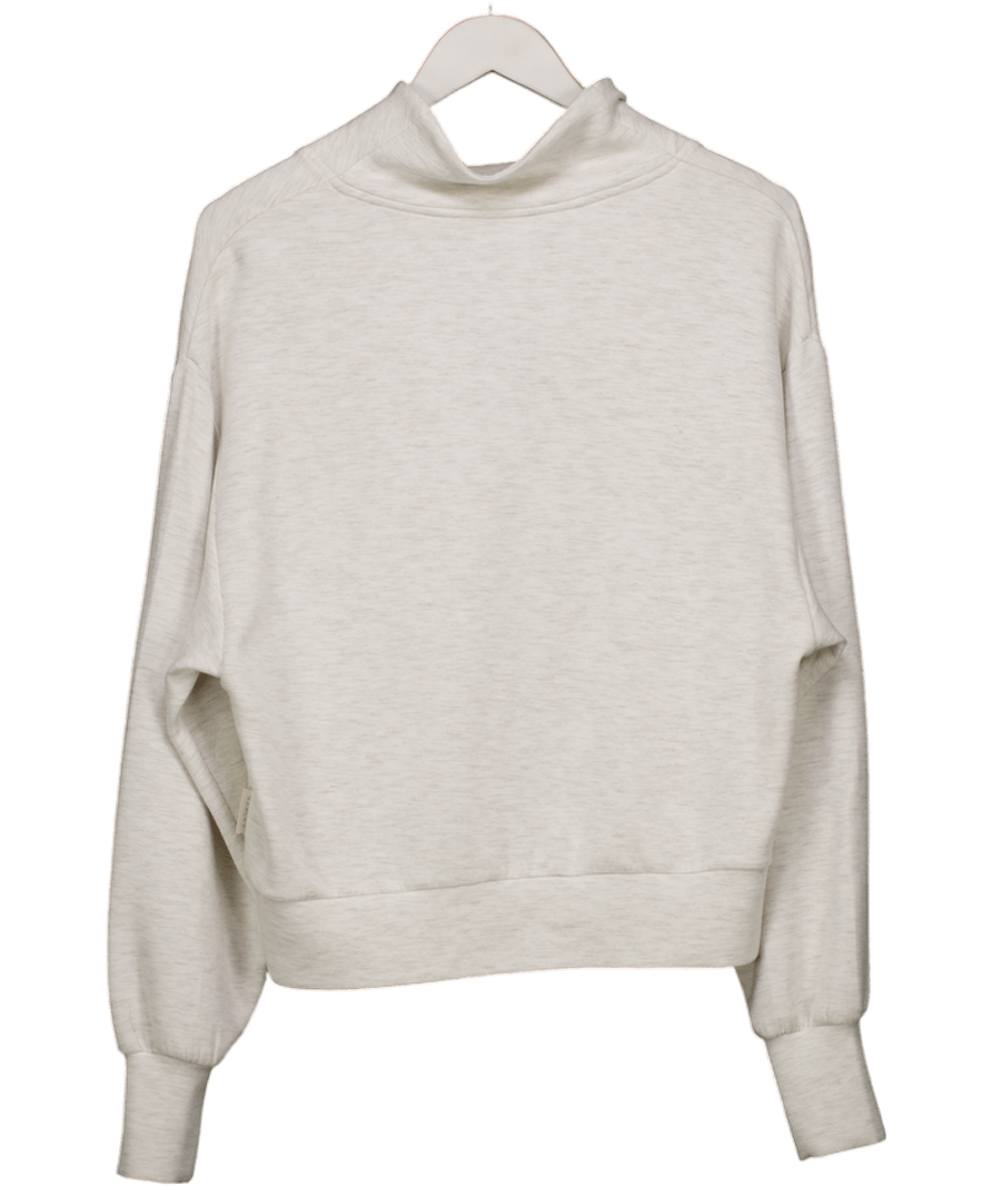 Varley Cream Marl Davidson Doublesoft Sweat Top UK M - Reliked