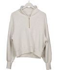 Varley Cream Marl Davidson Doublesoft Sweat Top UK M - Reliked
