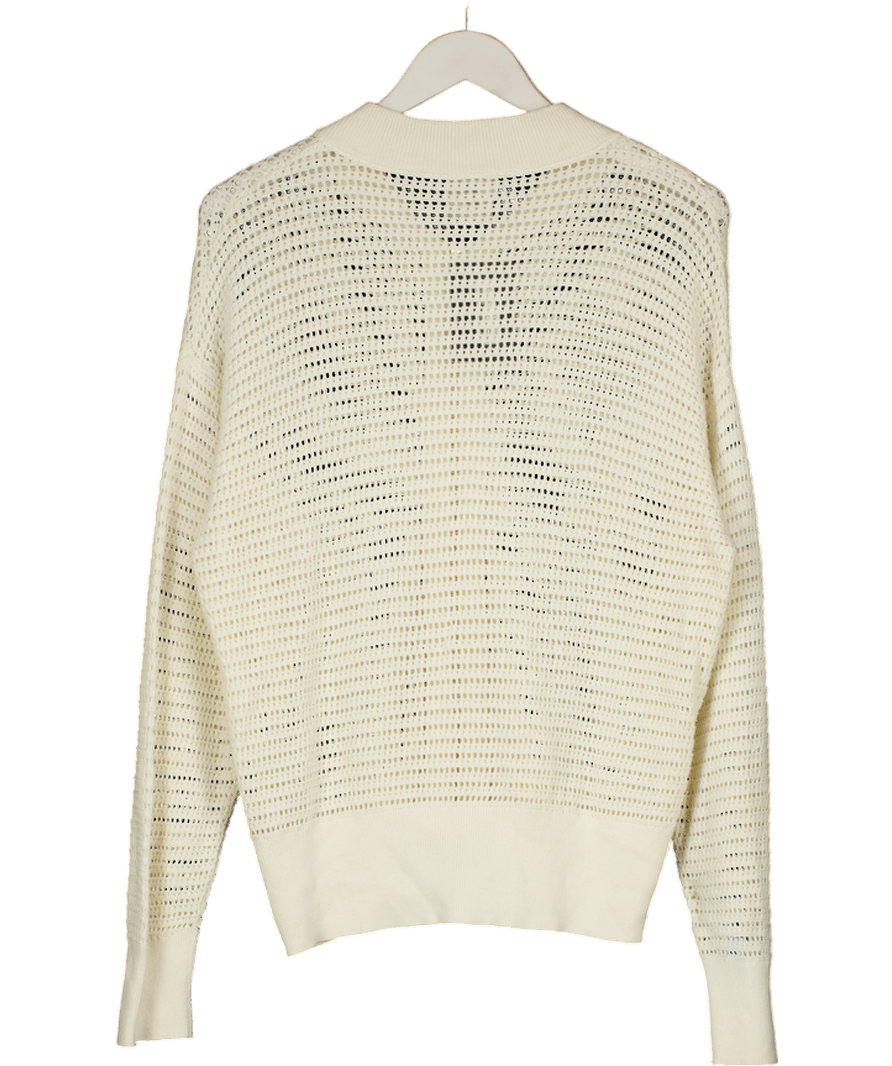 Varley Cream Ward Knit Jacket UK S - Reliked