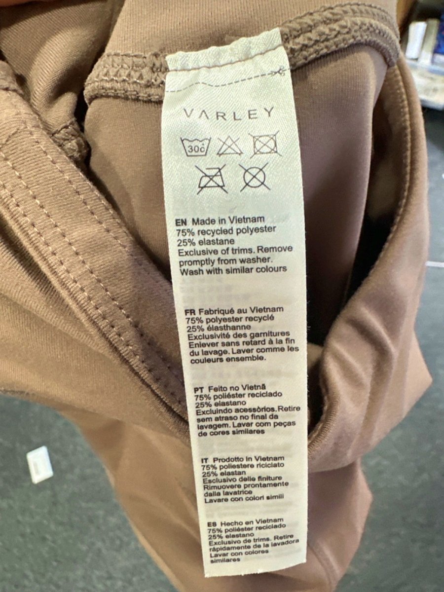 Varley Rose Brown Active Leggings UK XXS - Reliked