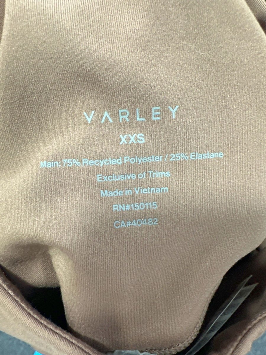 Varley Rose Brown Active Leggings UK XXS - Reliked