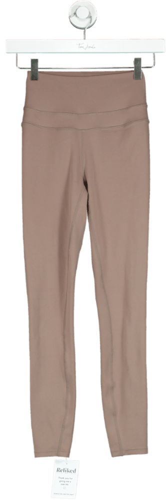 Varley Rose Brown Active Leggings UK XXS - Reliked