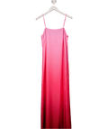 Vero Moda Pink Square Neck Cami Satin Maxi Slip Dress I UK XS - Reliked