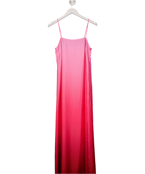 Vero Moda Pink Square Neck Cami Satin Maxi Slip Dress I UK XS