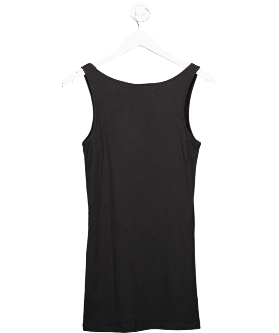 Vero Moda Soft Longline Tank Top In Black UK L - Reliked