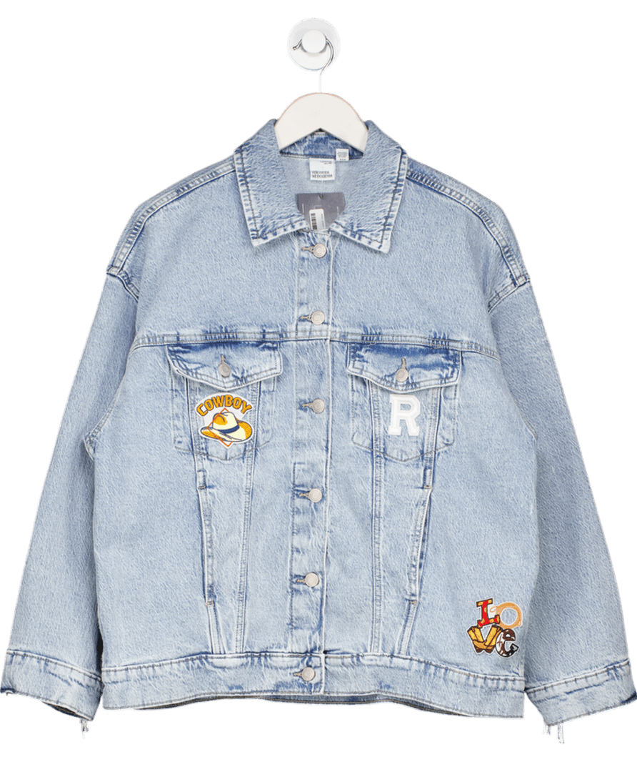 veromoda wedo denim Blue Vmtessa Denim Jacket UK M - Reliked