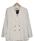Veronica Beard White Linen - blend Blazer Us8 UK 12 - Reliked