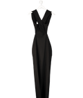 Vesper Paige Cut Out Maxi Dress With Thigh Split In Black UK 8 - Reliked