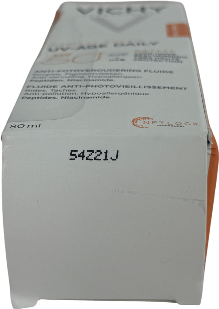 Vichy Capital Soleil Uv Age Daily Spf 50+ Invisible Sun Cream With Niacinamide 80ml - Reliked