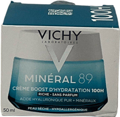 Vichy Minéral 89 72h Moisture Boosting Cream, Fragrance - free Face Moisturiser 50ml - Reliked