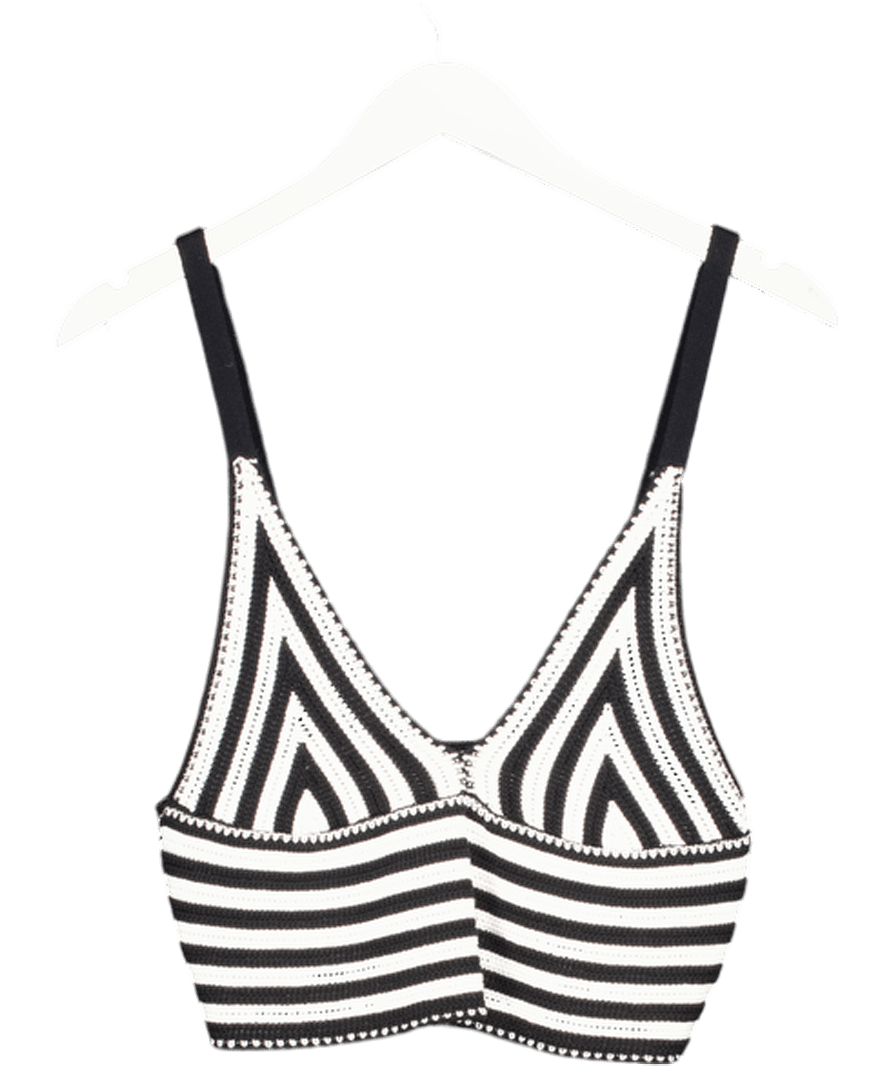 vicolo White Crochet Top UK S - Reliked