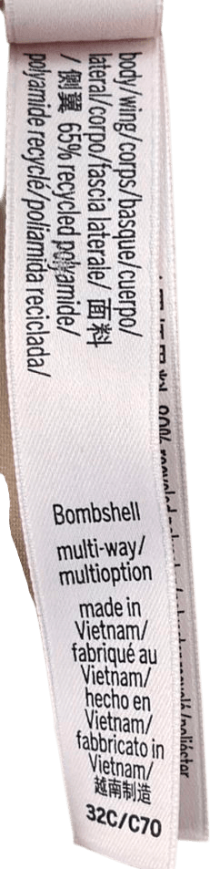 victoria secret Beige Praline Nude Add 2 Cups Push Up Bombshell Bra UK 32C - Reliked