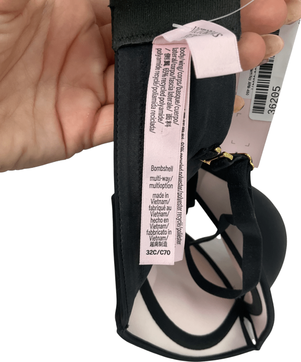 victoria secret Black Bombshell Bra UK 32C - Reliked