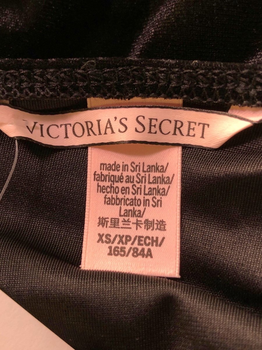 Victoria's Secret Black Velvet Slip Dress XS - Reliked