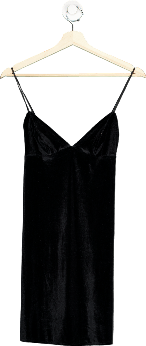 Victoria's Secret Black Velvet Slip Dress XS - Reliked
