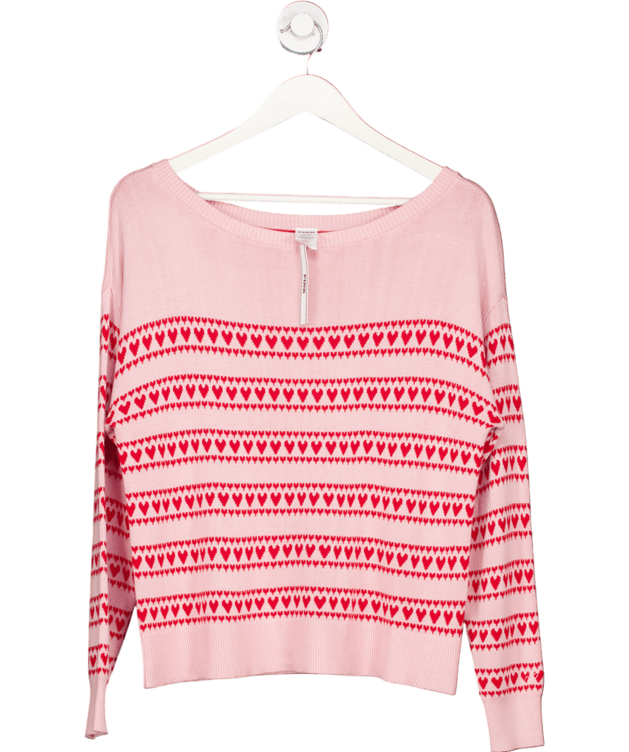 Victoria's secret Pink Heart Fairsle Sweater UK XS - Reliked