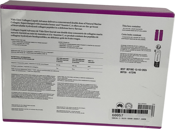 Vida Glow Collagen Liquid Advance One size - Reliked