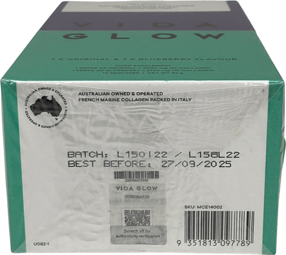 Vida Glow Mixed Natural Marine Collagen Trial Pack – 14 Sachets X14 - Reliked