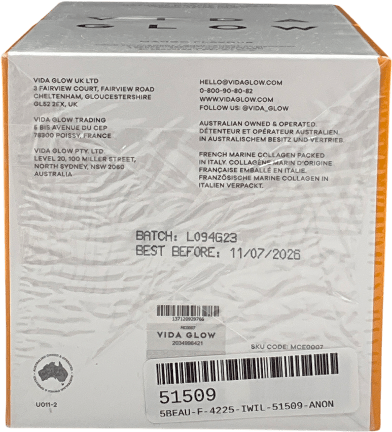 Vida Glow Natural Marine Collagen Sachets Mango Mango X30 - Reliked