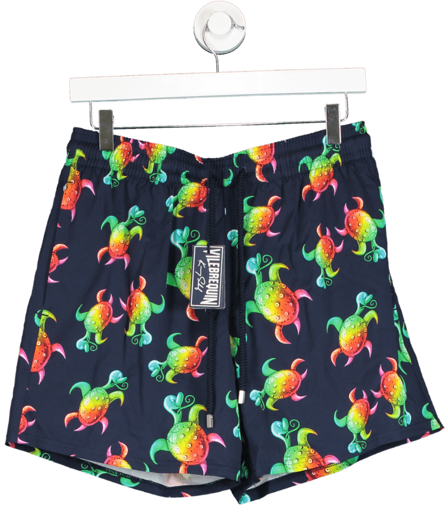 Vilebrequin X Kenny Scharf Ltd.Edition Blue Moorise Turtle Print Swim Shorts UK L - Reliked