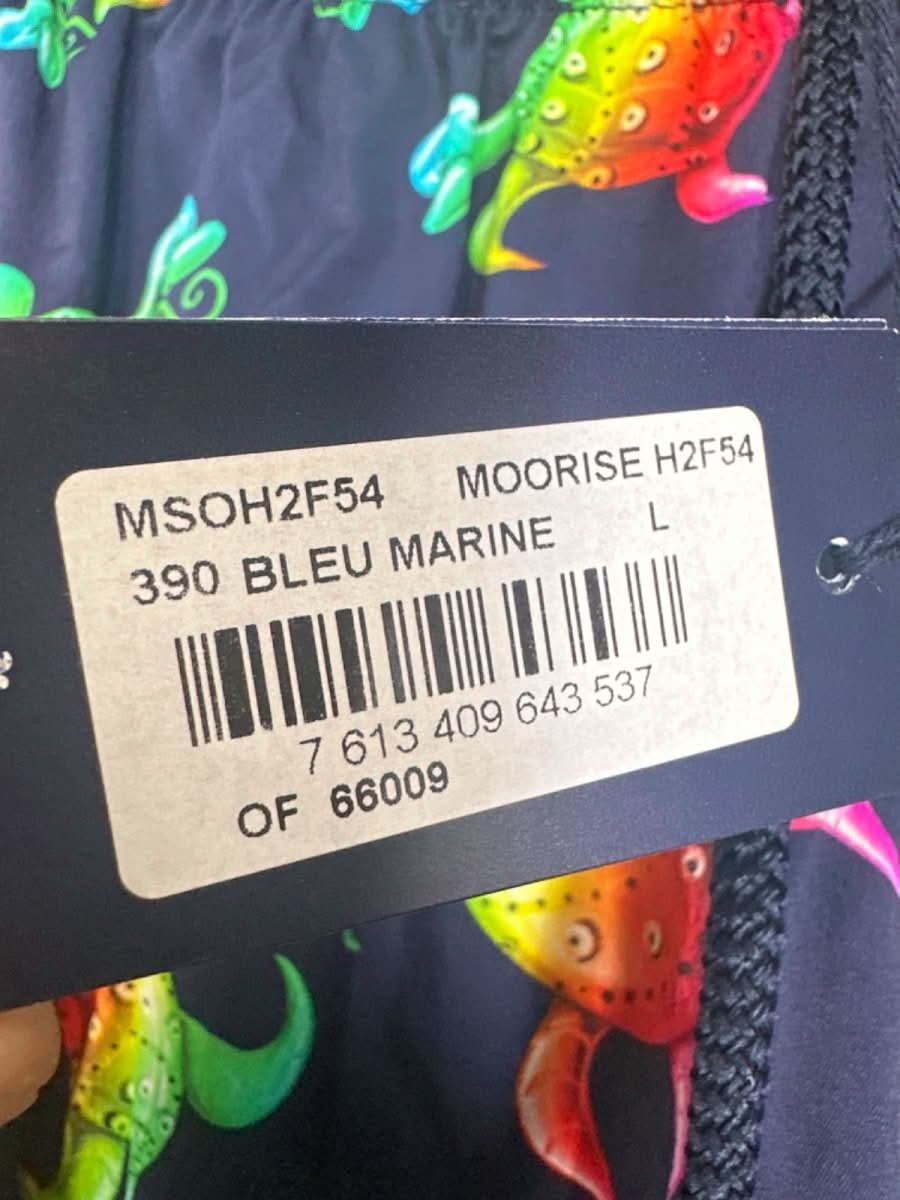 Vilebrequin X Kenny Scharf Ltd.Edition Blue Moorise Turtle Print Swim Shorts UK L - Reliked