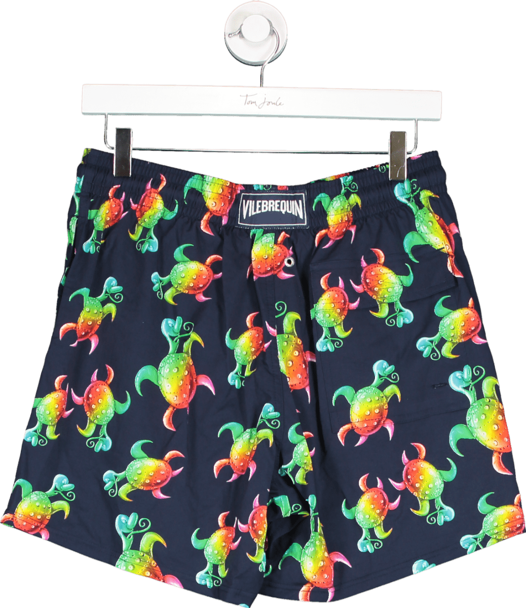 Vilebrequin X Kenny Scharf Ltd.Edition Blue Moorise Turtle Print Swim Shorts UK L - Reliked