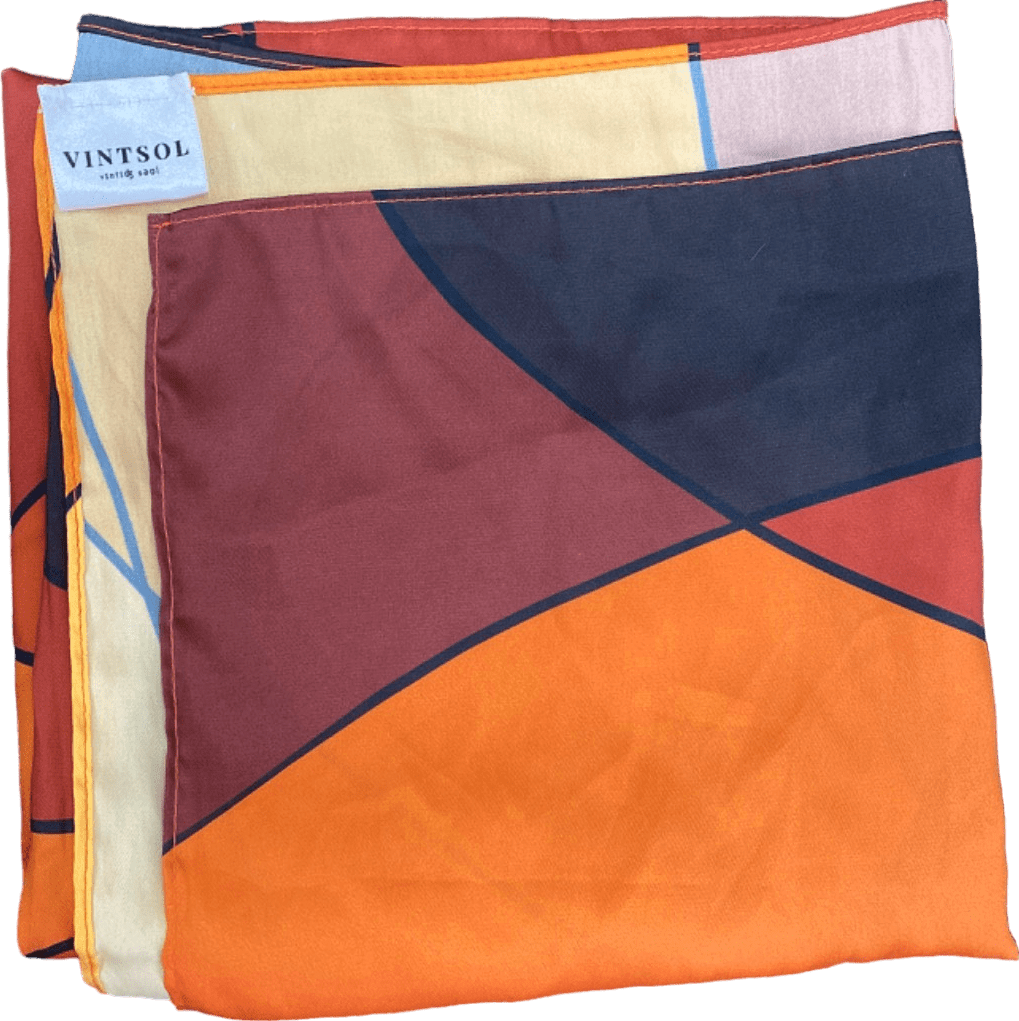 Vintsol Multicoloured Silk Scarf One Size - Reliked