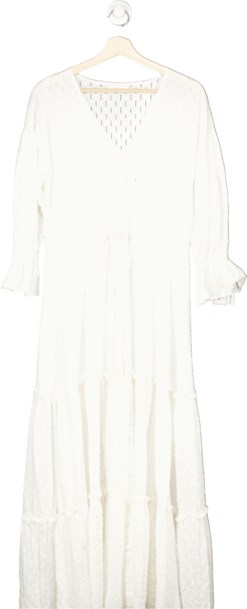 Vita Grace White Long Dress UK S - Reliked