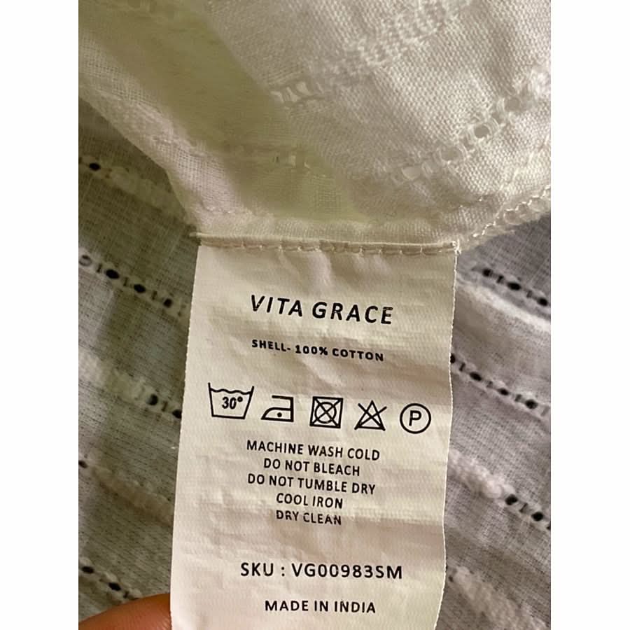 Vita Grace White Long Dress UK S - Reliked