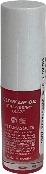 Vitamasques Strawberry Glaze Glow Lip Oil Strawberry Glaze 15ml - Reliked