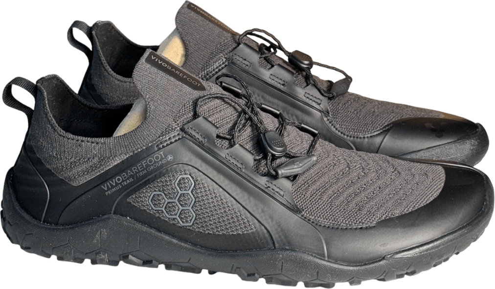 VivoBarefoot Black Primus Trail Knit Fg Mens Trainers UK 7 EU 41 👞 - Reliked