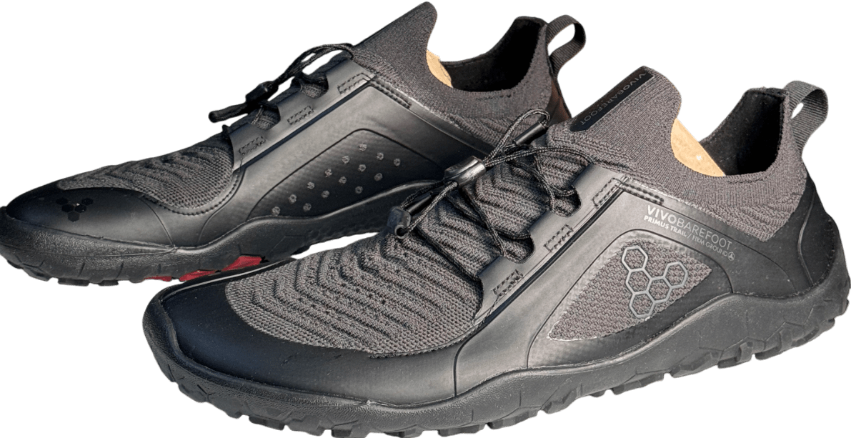 VivoBarefoot Black Primus Trail Knit Fg Mens Trainers UK 7 EU 41 👞 - Reliked