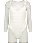 VIX Cream Leanne One - piece Brzil Cut Swimsuit UK M - Reliked