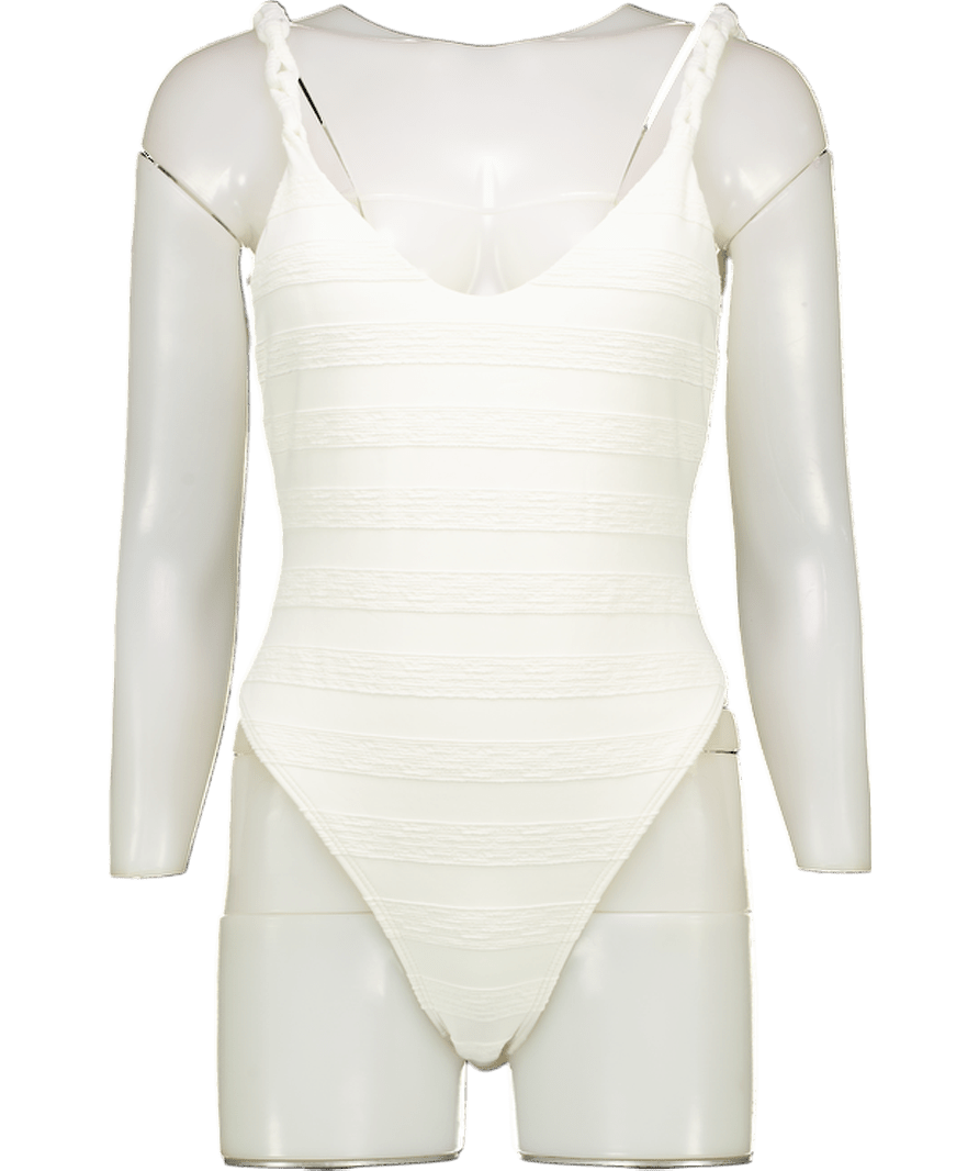 VIX Cream Leanne One - piece Brzil Cut Swimsuit UK M - Reliked