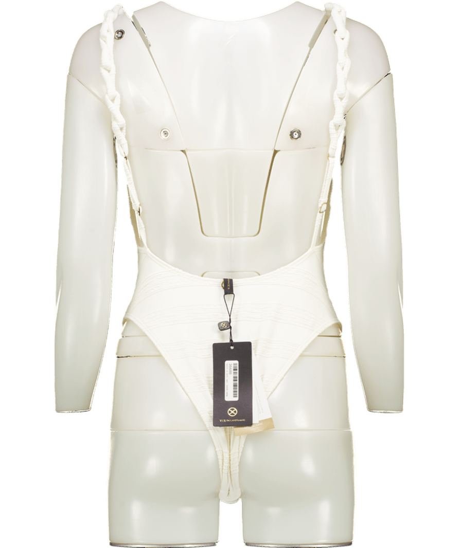 VIX Cream Leanne One - piece Brzil Cut Swimsuit UK M - Reliked
