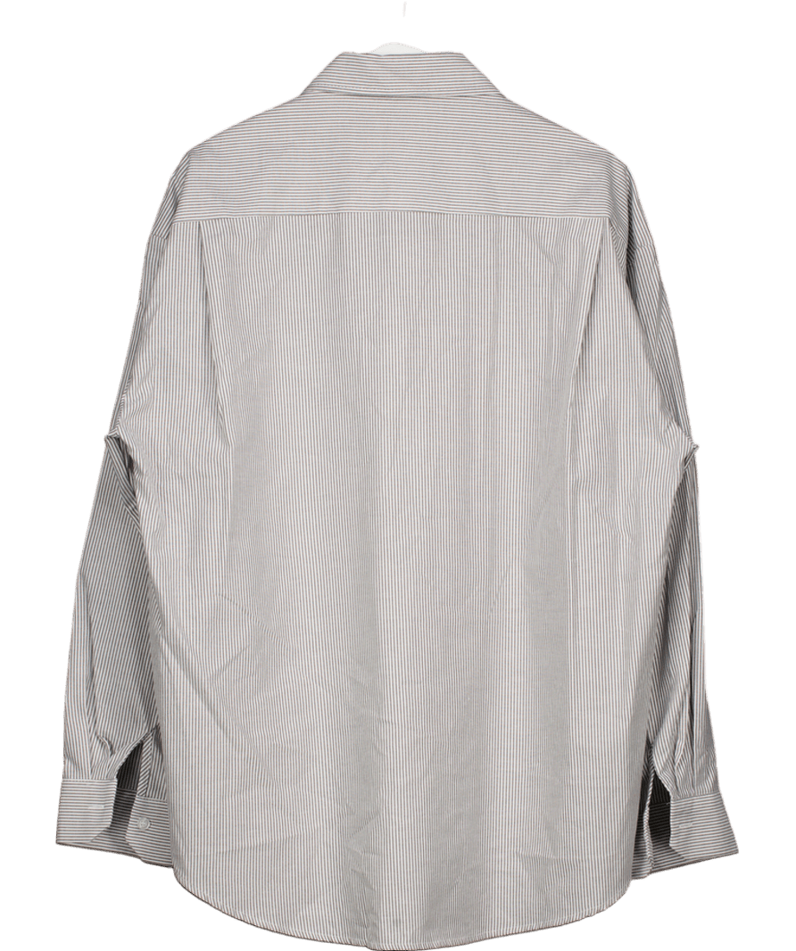 Void White Striped Shirt UK L - Reliked