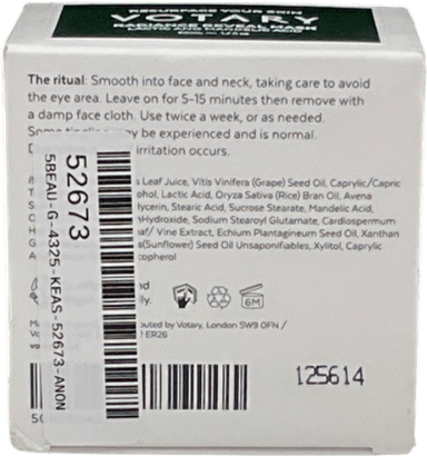 votary Radiance Reveal Mask - Lactic And Mandelic Acid 50ml - Reliked