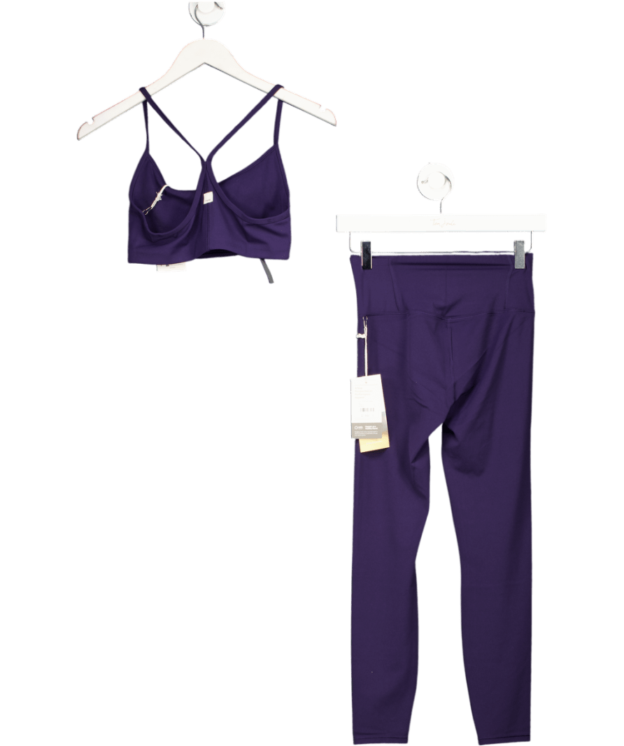 Vuori Blue Allthefeels Bra And Leggings Activewear Set UK S - Reliked