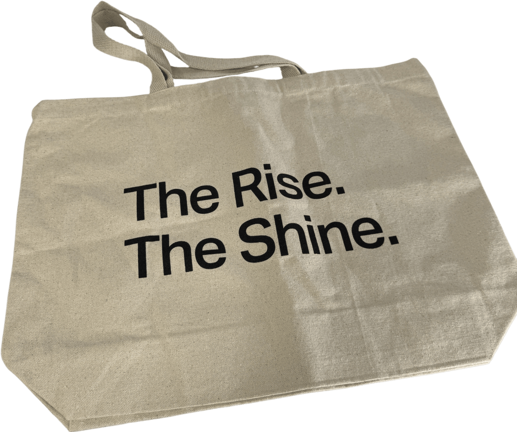 Vuori Cream The Rise The Shine Canvas Large Tote Bag One Size - Reliked