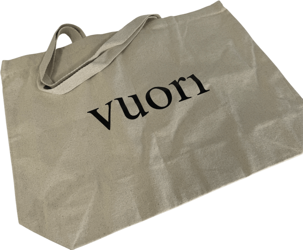 Vuori Cream The Rise The Shine Canvas Large Tote Bag One Size - Reliked